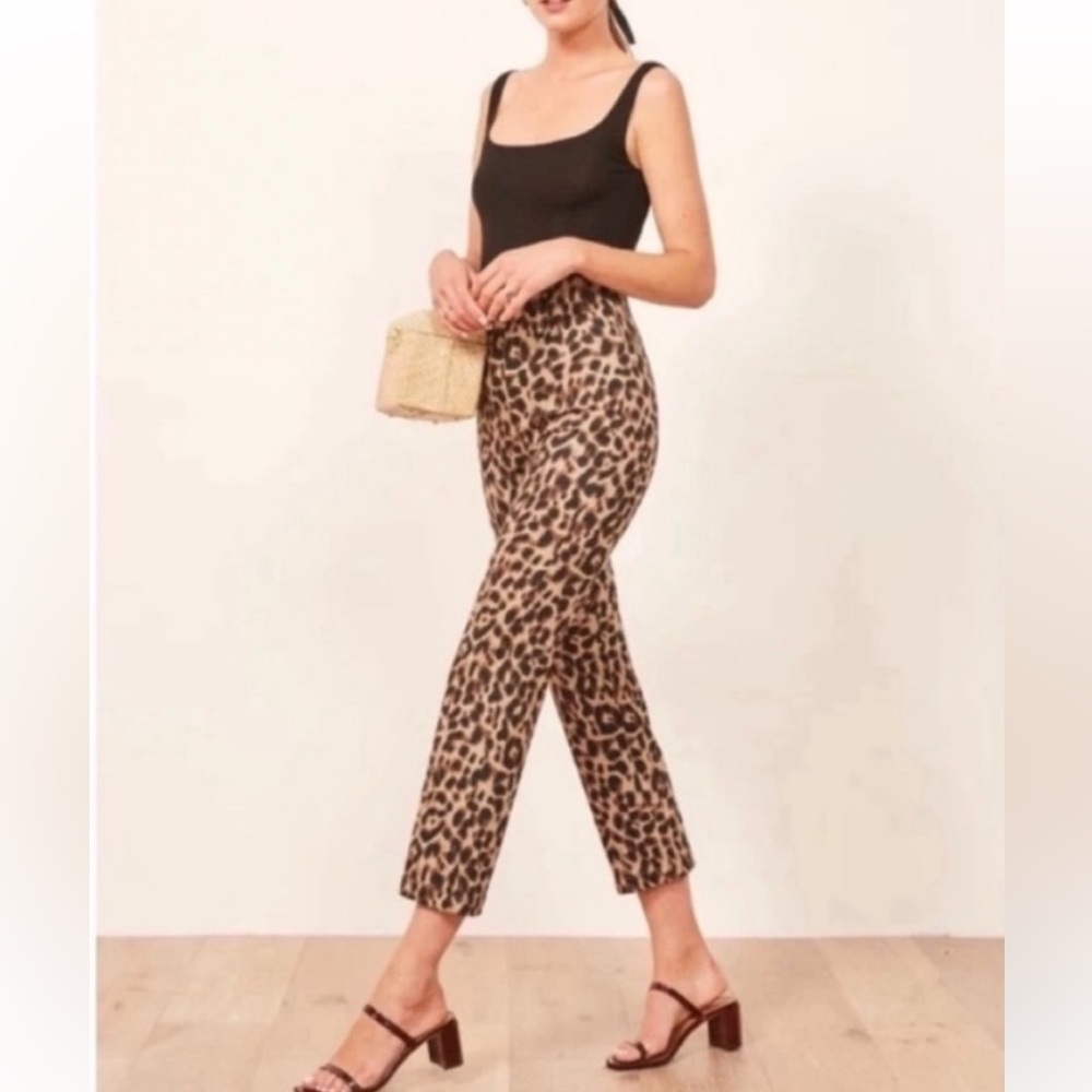 - Reformation Marlon Pants - Leopard